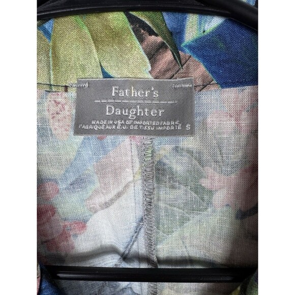 Father’s Daughter Amber Island Shirt In Palm Hawaiian Colorful Boxy Revolve SZ S - Picture 4 of 7